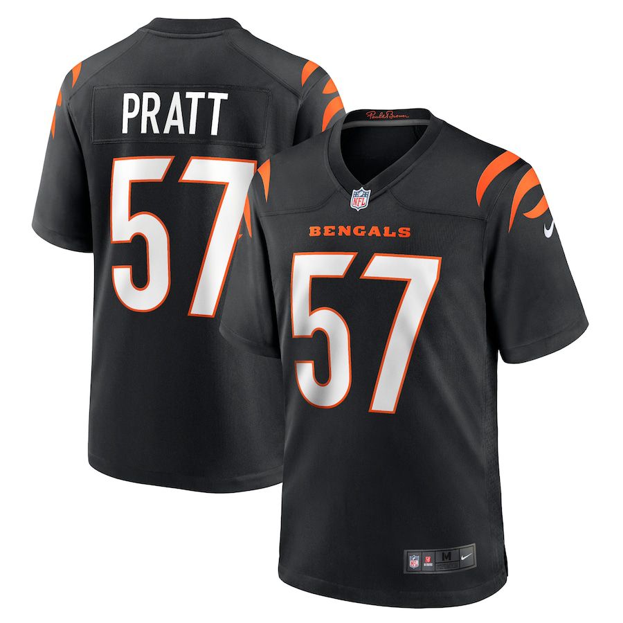 Men Cincinnati Bengals 57 Germaine Pratt Nike Black Game NFL Jersey